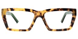 Dulaine Square Tortoise Glasses0