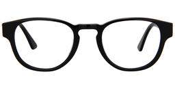 Rachael Round Black Glasses0