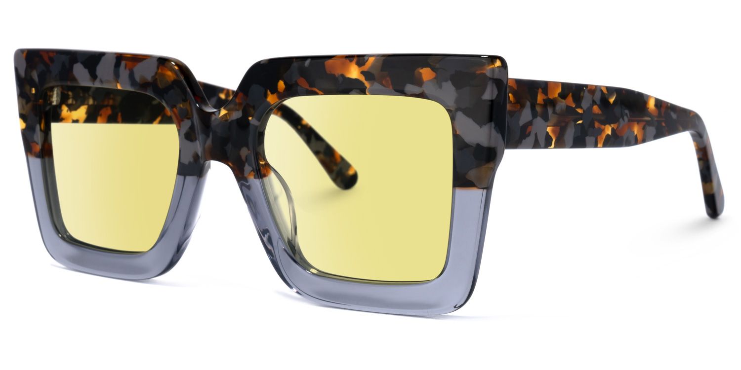 Brandon Square Gray Sunglasses for Women & Men | ZEELOOL CA1