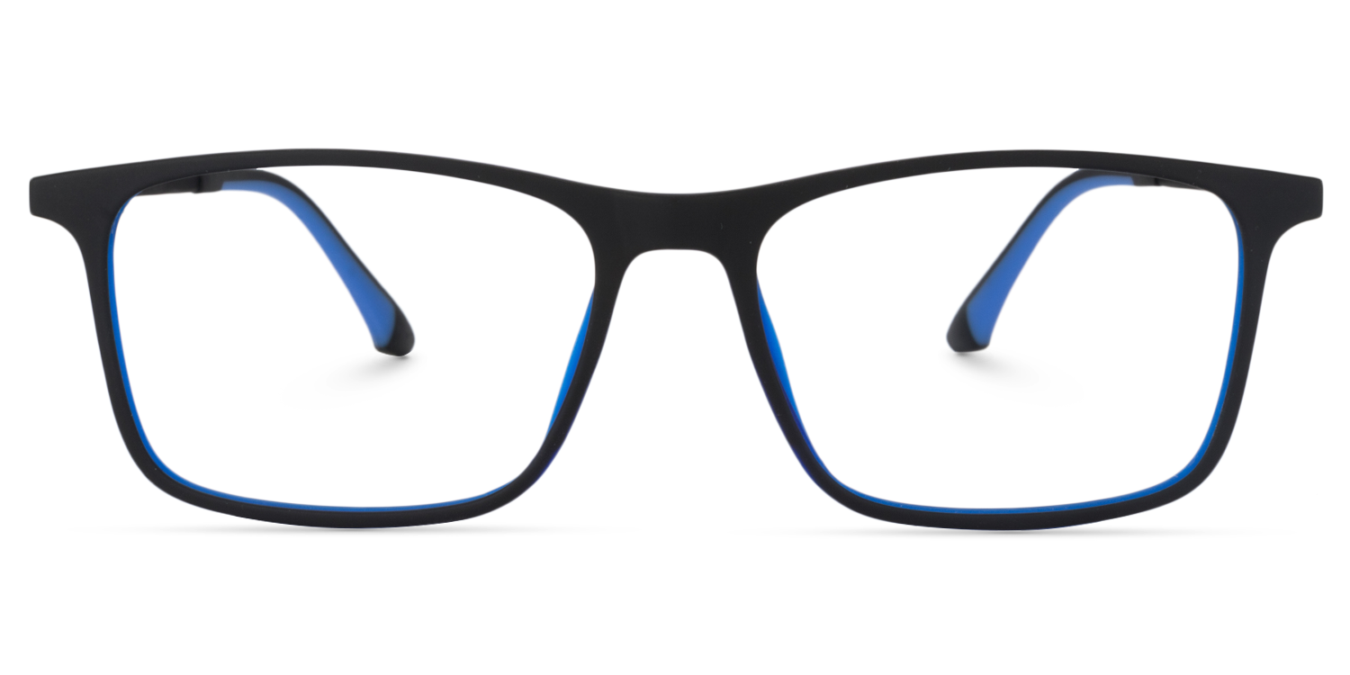 Rectangle Black Glasses | Zeelool Glasses0