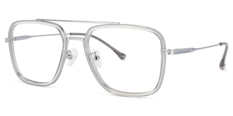Nayeli Aviator Gray-Silver Glasses