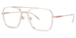 Nayeli Aviator Clear Glasses3