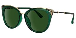 Dalton Dark-Green Cat eye Sunglasses1