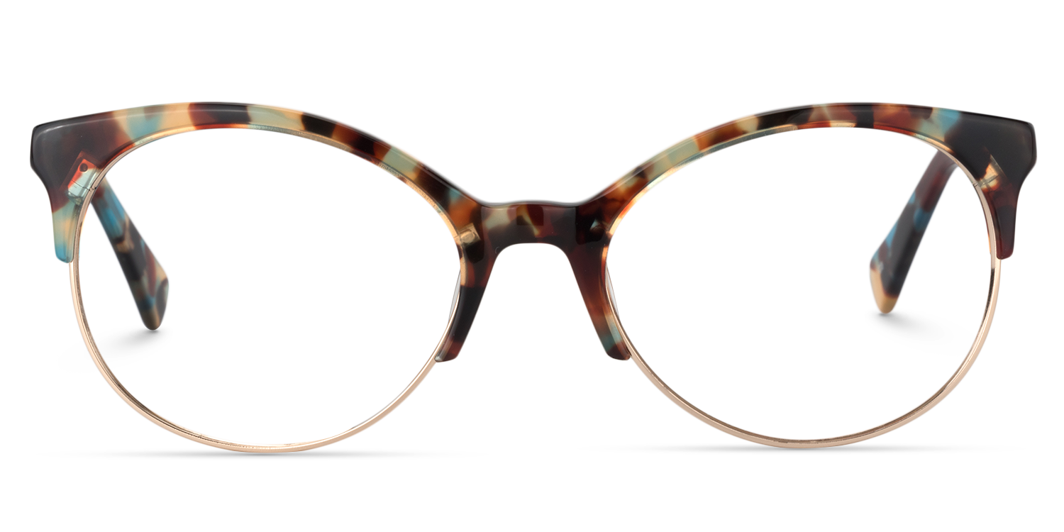 Cat Eye Blue Tortoise Glasses | Zeelool Glasses0