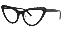 Denny Cat Eye Black Glasses2
