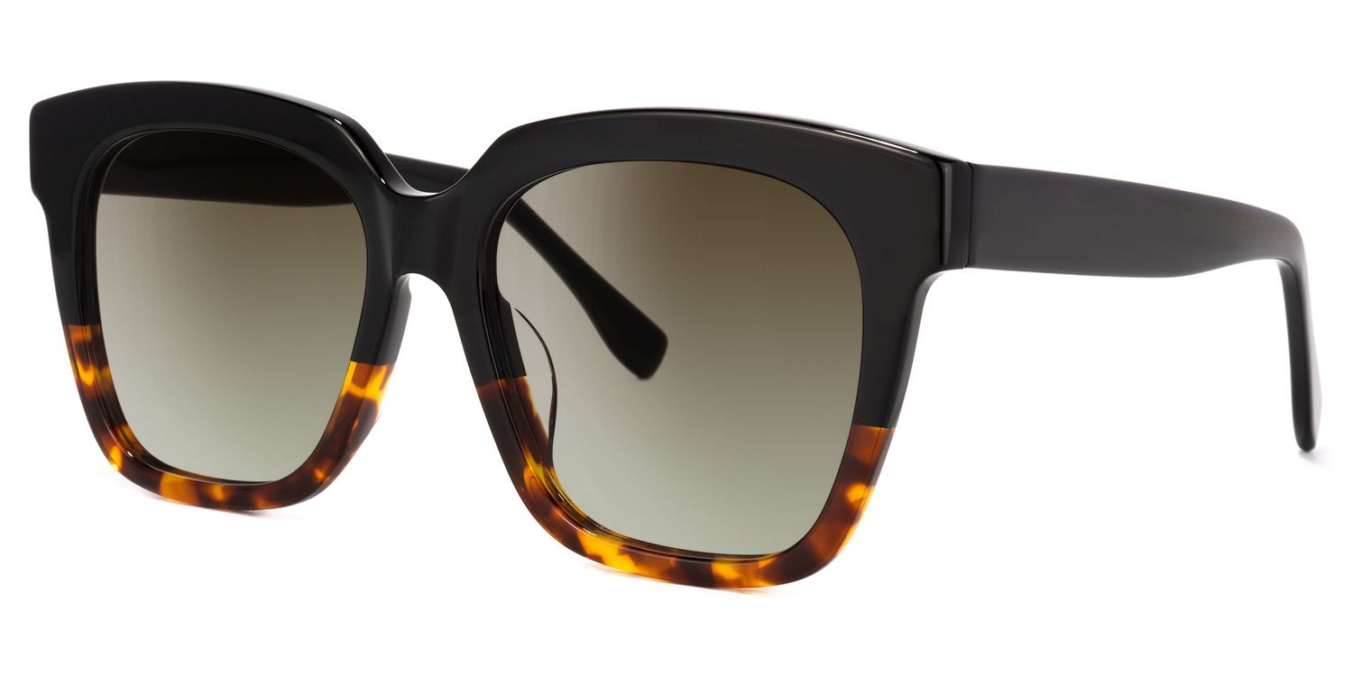 Xion Square Tortoise Sunglasses for Women & Men | ZEELOOL CA1