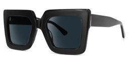 Brandon Black Square Sunglasses1
