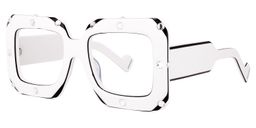 Yuri Square White Glasses1