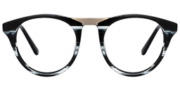 Rowan Round Black Glasses0