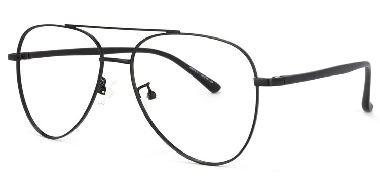 Paige Aviator Black Glasses