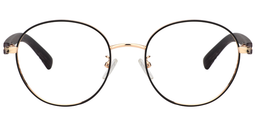 Judy Round Black Glasses0