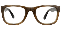 Alexis Rectangle Brown Glasses0