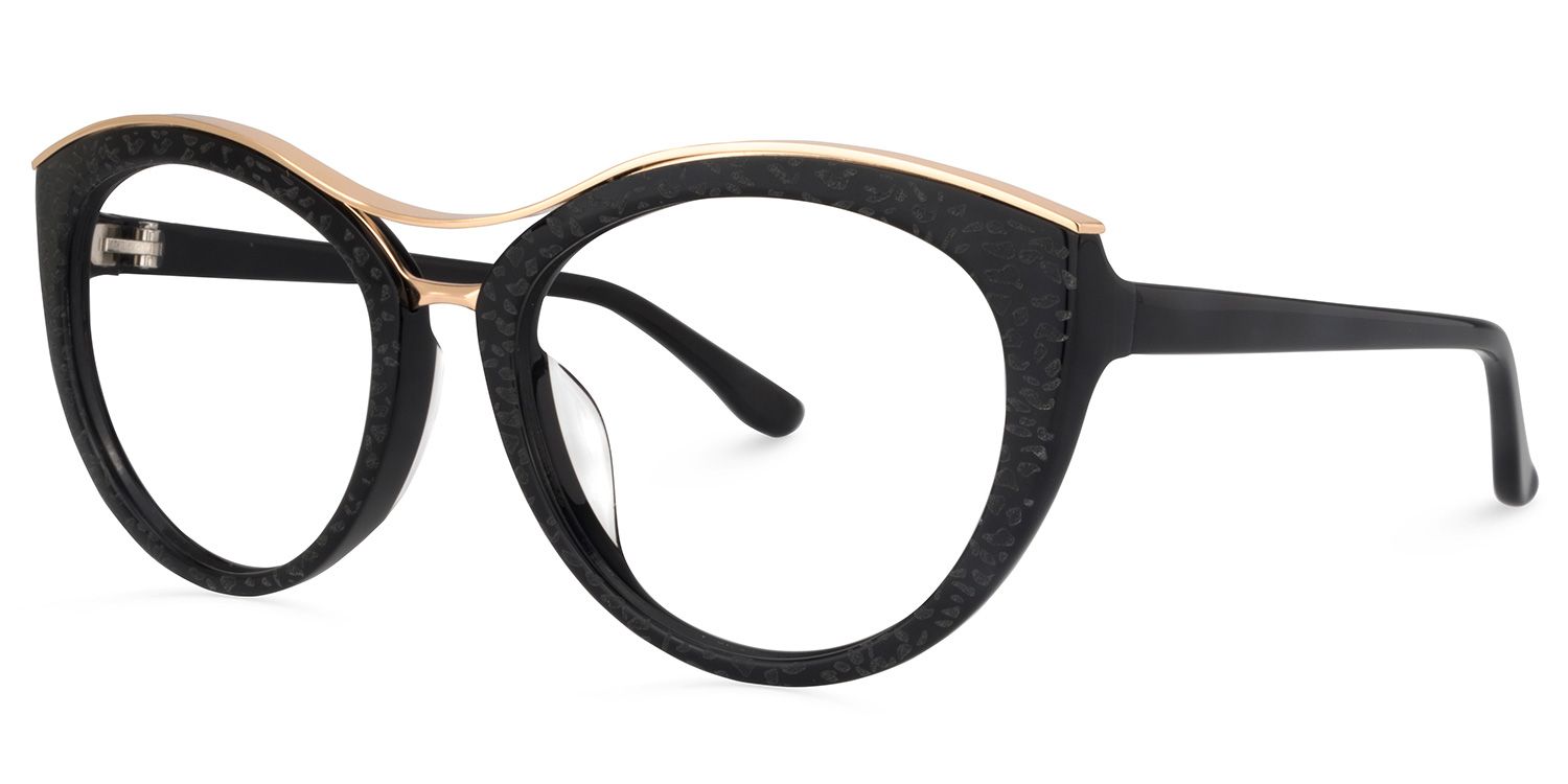 Cateye Black Glasses1