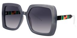 Quintessa Square Gray Sunglasses1