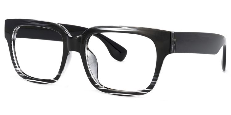 Colin Black Rectangle Glasses