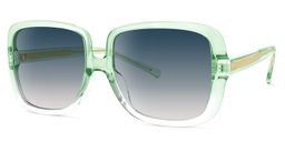 Raymond Square Green Sunglasses1