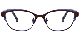 Karissa  Browline Brown Glasses0