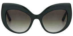 Tania Cateye Dark Green Sunglasses0