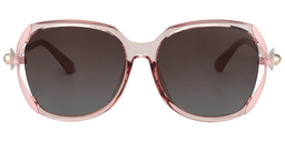 Irene Geometric Pink Sunglasses0