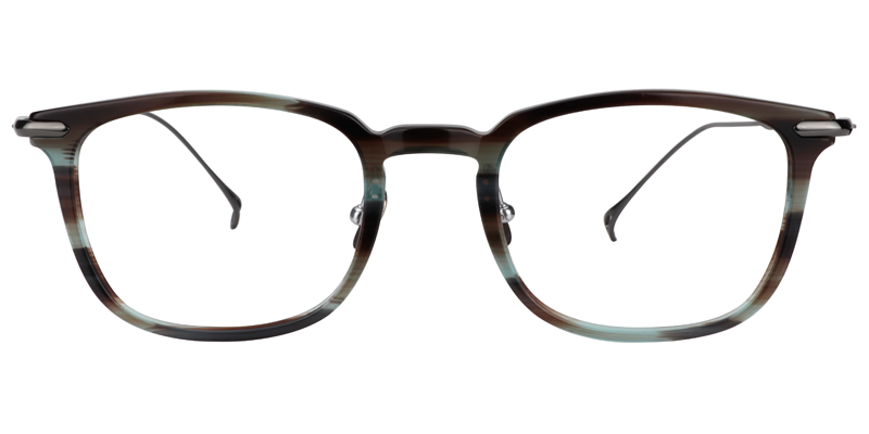 Rectangle Green Floral Glasses | Zeelool Eyeglasses0