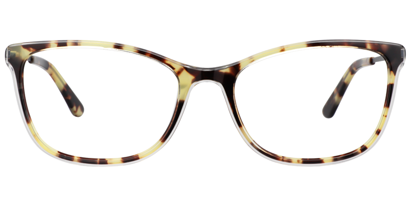 Rectangle Light Tortoise Glasses | Zeelool Eyeglasses0