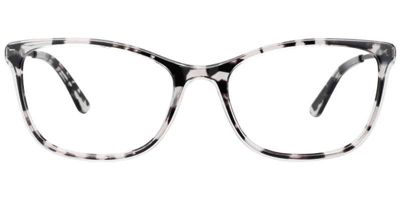 Rectangle Black-Clear Glasses | Zeelool Eyeglasses0