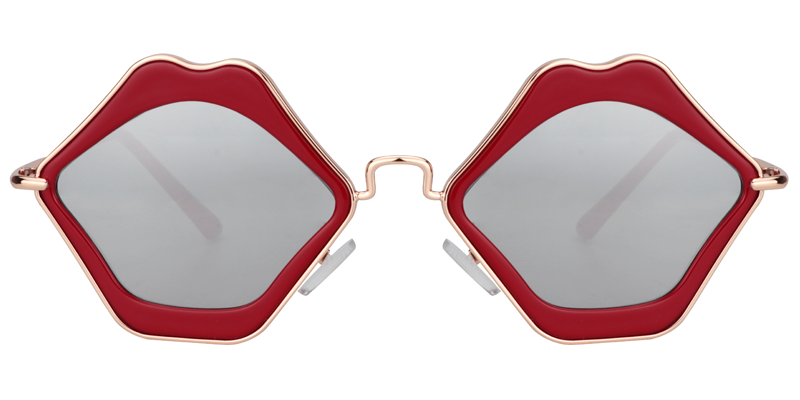 Lip-Shaped Red Sunglasses | Zeelool Sunglasses0