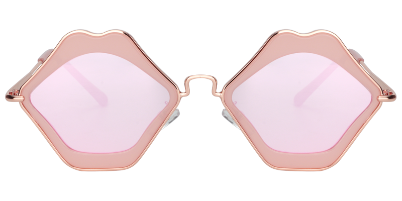 Lip-Shaped Pink Sunglasses | Zeelool Sunglasses0