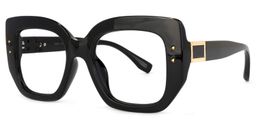Sienna Square Black Glasses1