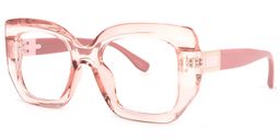 Sienna Square Pink Glasses1
