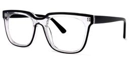 Skye Square Black-Clear Glasses1
