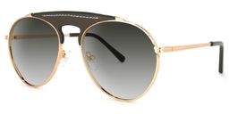 Elvira Geometric Dark-Green Sunglasses1