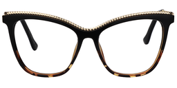 Cora Cateye Gold-Tortoise Glasses0