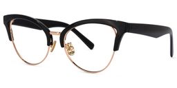 Charlene Browline Black Glasses1