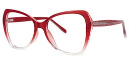 Eleanora Butterfly Red Glasses1