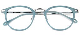 Corrine Round Green Glasses1