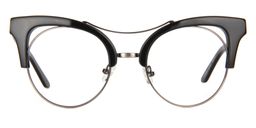 Madeline Cat Eye Black Glasses0