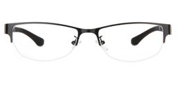Caleb Semi-Rimless Blue-Black Glasses0