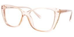 Yoselin Cateye Beige Glasses1