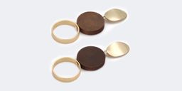 Vintage Round Shaped Gold Earrings0