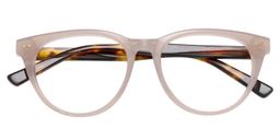 Ablitt Round Beige/Clear Glasses1