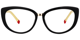Barbara Cateye Black Glasses0