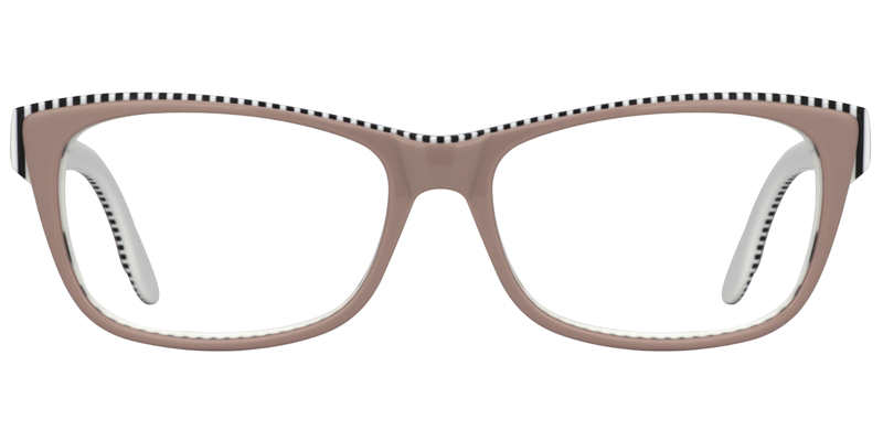 Rectangle Beige Glasses0