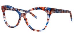 Eschwege Cateye Blue-Floral Glasses1