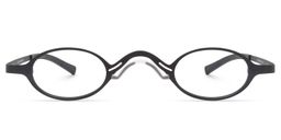 Ciara Oval Black Glasses0