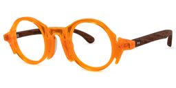 Charlie Round Orange Glasses1