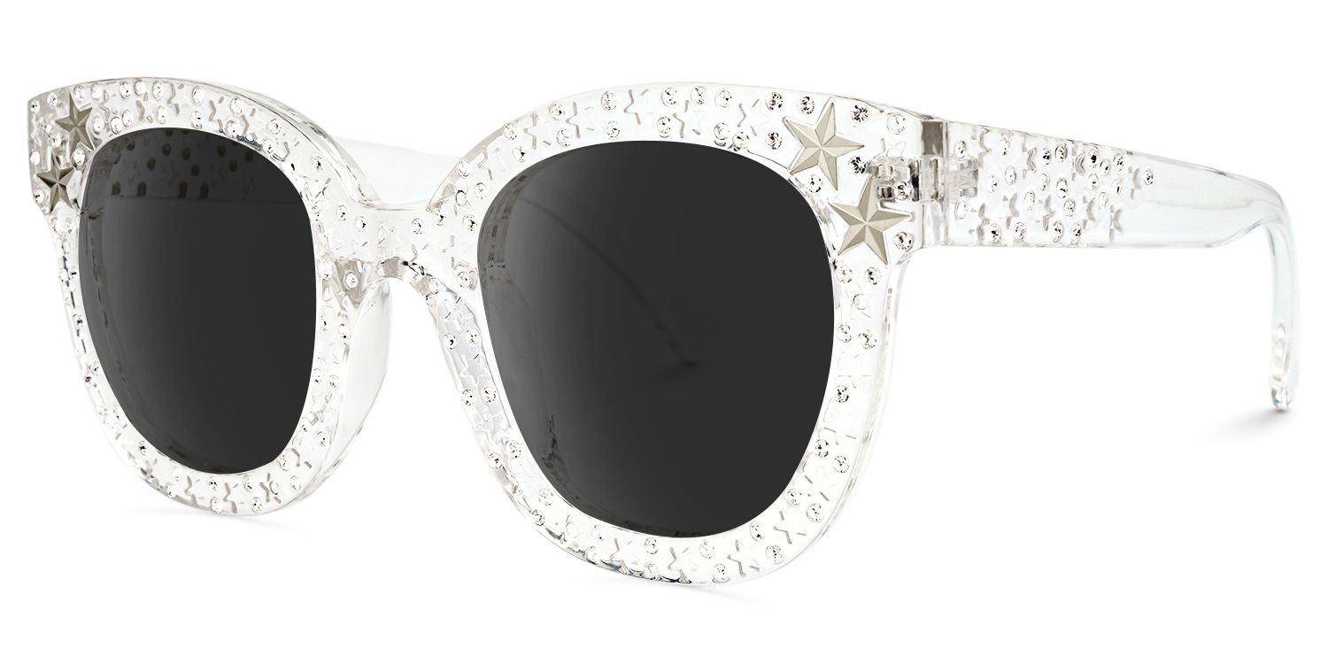 Kahle Cat Eye Sunglasses with Plastic Clear Frames | ZEELOOL CA1