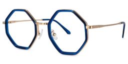 Nathaniel Geometric Blue Glasses1