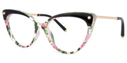 Alivia Cat Eye Pink-Green-Floral Glasses3