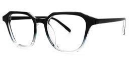 Preston Square Black-Clear Glasses1